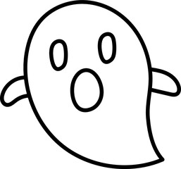 ghost doodle icon