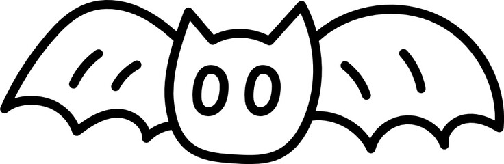 bat doodle icon