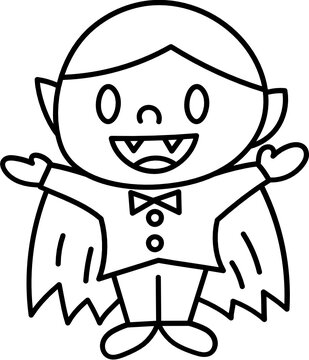vampire doodle icon