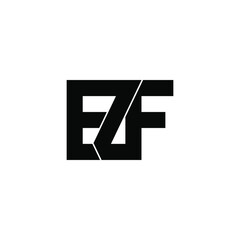 ezf letter original monogram logo design