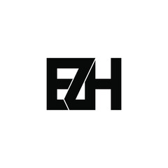 ezh letter original monogram logo design