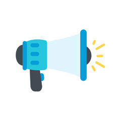 vector megaphone. A megaphone that shouts loudly alerts you of special discount news.