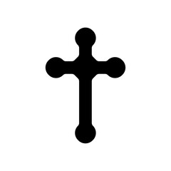 Fototapeta premium Christian Cross. Halloween spooky vampire defense cross design vector