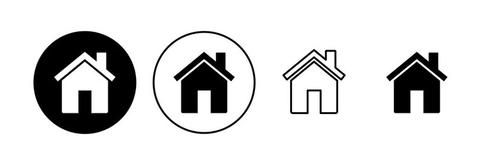 House icon set. Home icon vector