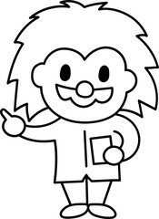 scientist doodle icon