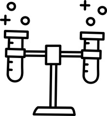 test tube doodle icon