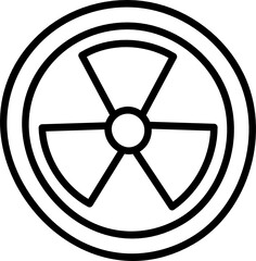Fototapeta premium nuclear doodle icon