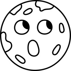 mars doodle icon