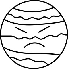jupiter doodle icon