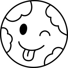 neptune doodle icon