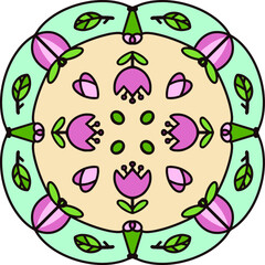 lotus flower pattern japaness graphic symbol style 