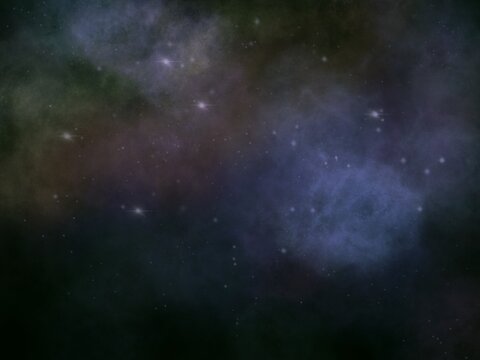 night scenery with colorful and light milky way full of stars in the sky