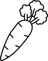 carrot doodle icon