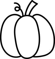 pumpkin doodle icon