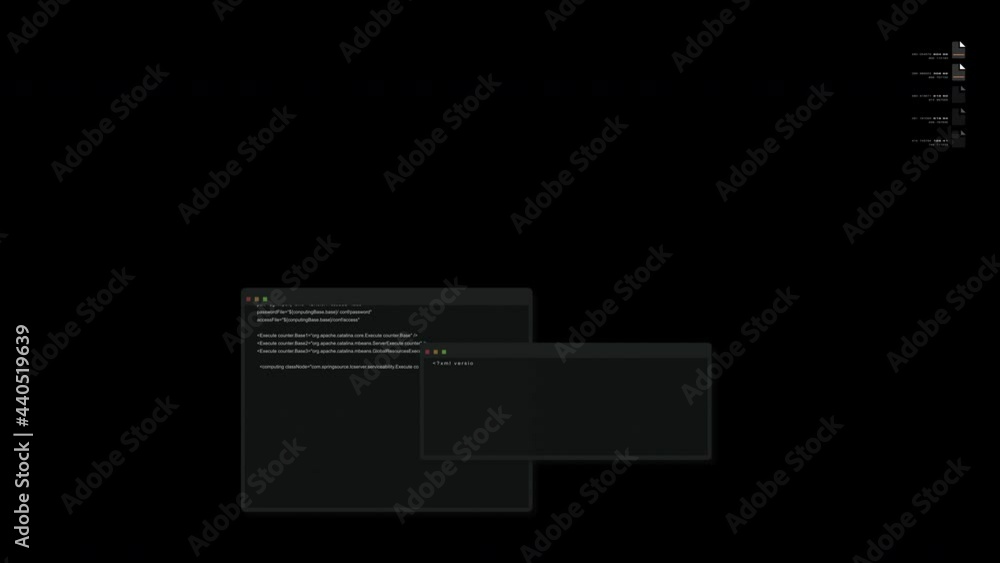 Aufkleber Cyber Crime concept : A programmer hacker trying to breached crypto currency address security by using algorithm source code to exploit weakness in password security