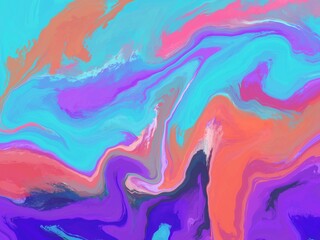 Fototapeta na wymiar beautiful and colorful abstract paint