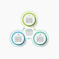 Business circle. timeline infographic icons designed for abstract background template milestone element modern diagram process technology digital marketing data presentation chart Vector