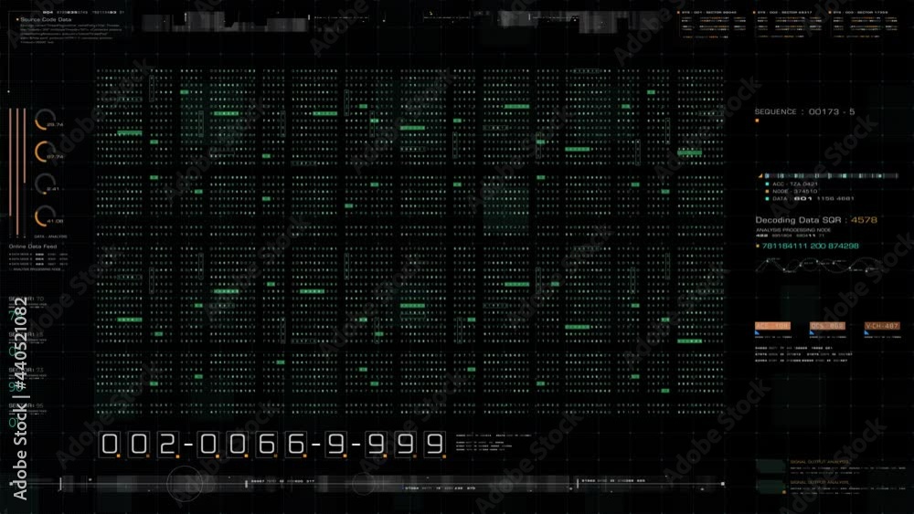 Aufkleber Cyber Crime concept : A programmer hacker trying to breached crypto currency address security by using algorithm source code to exploit weakness in password security