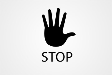 Stop road sign icon. Traffic sign board for danger warning.