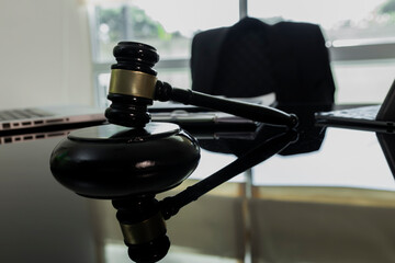 Obraz premium Concepts of Law and Legal services. Lawyer office.