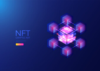 Isometric NFT with blockchain technology
