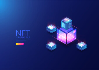 Isometric NFT with blockchain technology