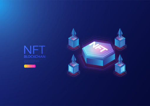 Isometric NFT with blockchain technology