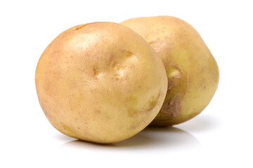 potatoes isolated on white background