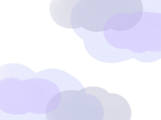 Obraz premium 背景素材：水彩風 雲形模様の背景