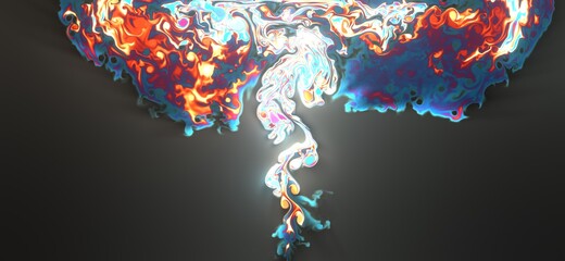 Negative blooming fluid Background Illustration