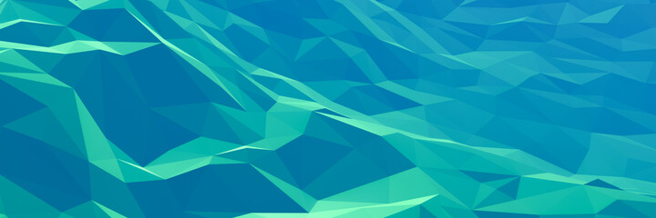 3D dusty topography of new planet. Low poly terrain.