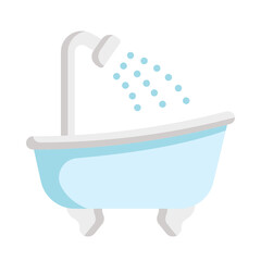 bathtub flat icon