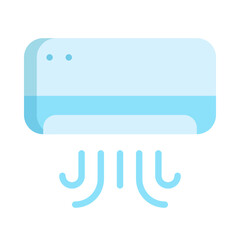 air conditioner flat icon