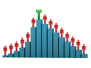 3d rendering Stock market online business concept. business theme