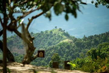 small village in the middle of the mountain