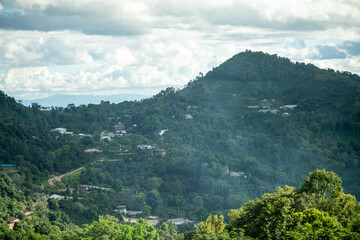 small village in the middle of the mountain