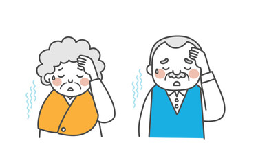 おじいさんとおばあさんのイラスト