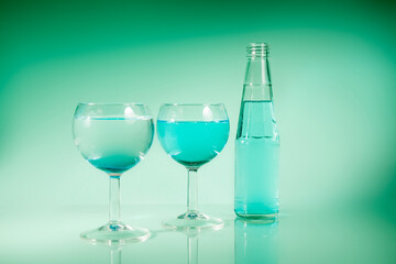 colorful juicy summer drinks