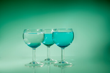 colorful juicy summer drinks