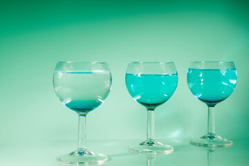 colorful juicy summer drinks