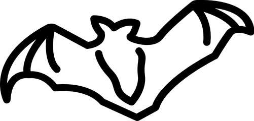 bat minimal line icon