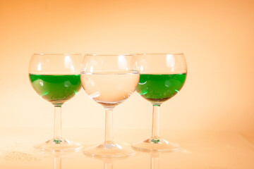 colorful juicy summer drinks