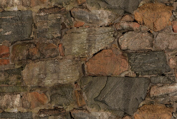 rock in the cliff background, close-up colorful stone facade