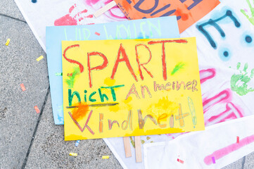 Demonstration for the financing of child and youth work in Berlin  on the 19.06.21