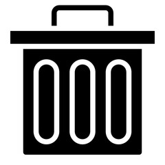 Trash glyph icon