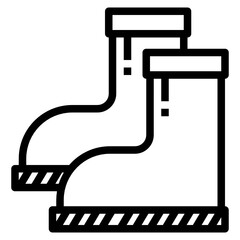 Boots line icon