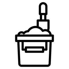 Bucket line icon