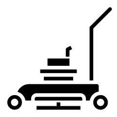 Lawn Mower glyph icon