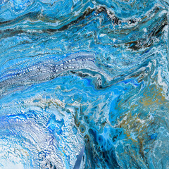 Fluid art, acrylic pour, abstract painting