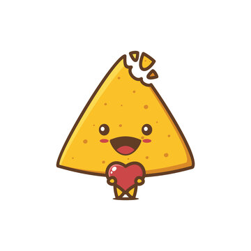 recommend clip art: Cute cartoon nachos mascot